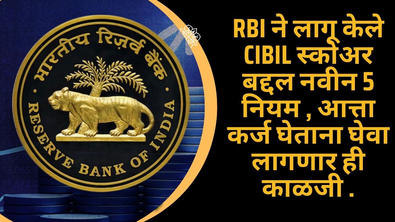 RBI New Rules About CIBIL Score